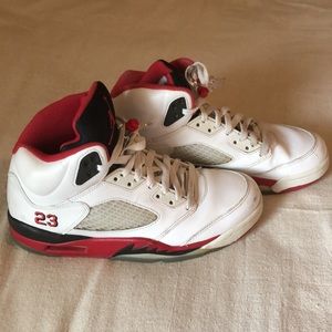 Air Jordan Fire Red, #23, Sz 7.5, pre-owned, pet/smoke free home